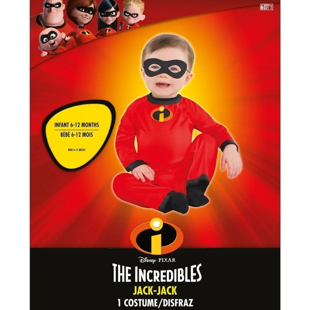 Disney The Incredibles Red and Black Baby Costume - Picture 4 of 6